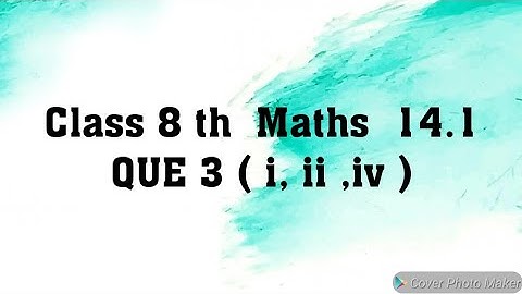 Class 8 Maths Chapter 14 | Factorisation:NCERT Exercise 14.1 Question 3