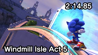 Windmill Isle Act 5 (2:14.85, Basic Run) - Sonic Generations 2011
