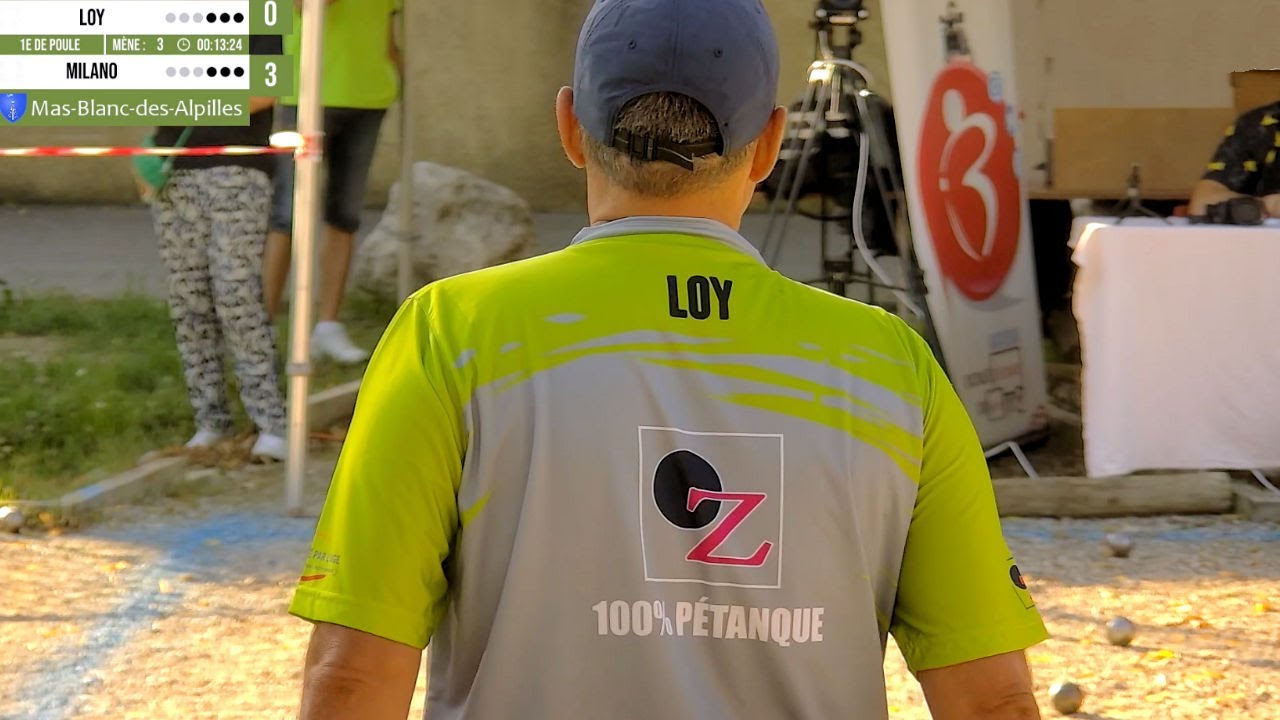 Miniature : 1e de poule LOY vs MILANO : 5e Festival de pétanque des Alpilles