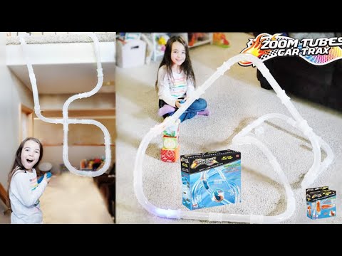 zoom-tubes-mini-race-cars-|-zoom-tube-car-trax-review