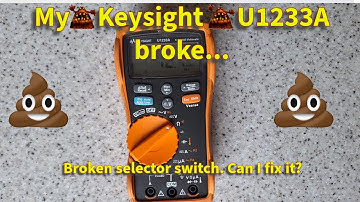 My Keysight U1233A meter broke after 4 years of light use... Can I fix it?