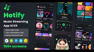 Hotify - Music Streaming App React Native Ui Kit screenshot 2