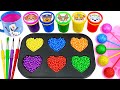 Satisfying Video l How To Make Rainbow Lollipop Candy in to Paw Patrol &amp; Balls Cutting ASMR #asmr