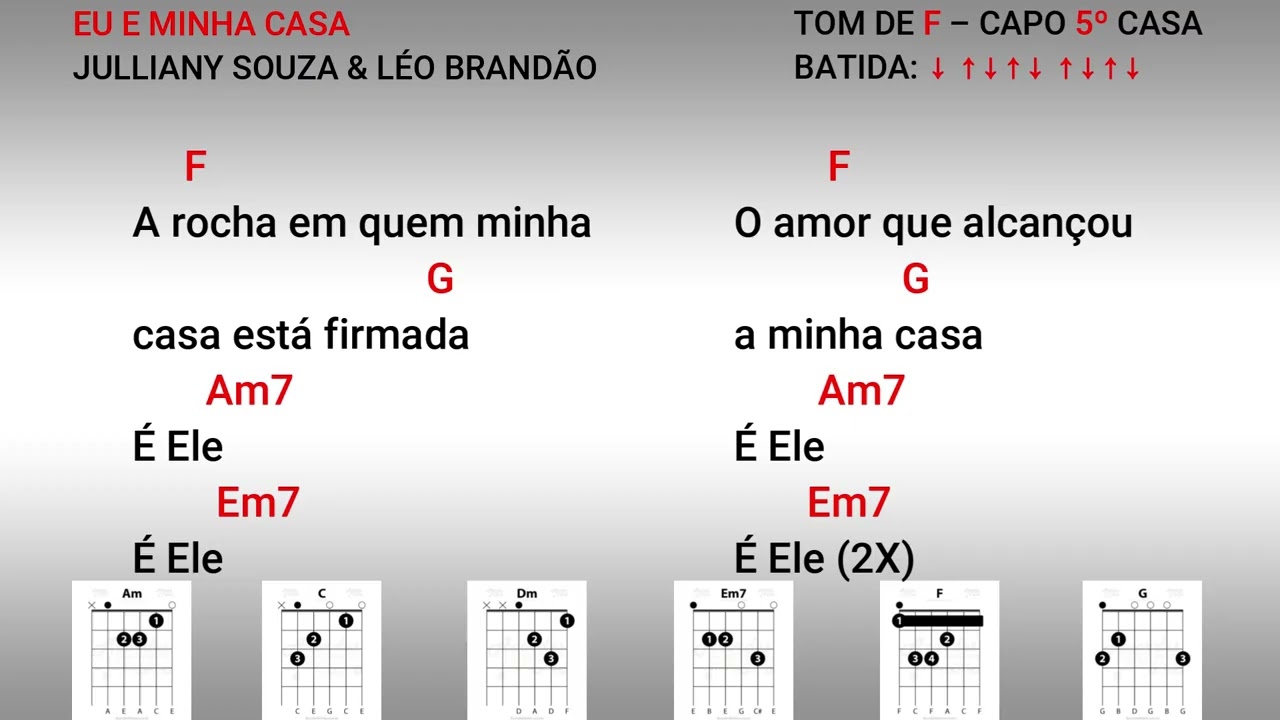 CIFRA | EU E MINHA CASA - JULLIANY SOUZA E LÉO BRANDÃO