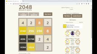 The craziest round of 2048 I've ever played
