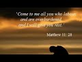 come to me & I will give you rest. (nagamess short sermon)