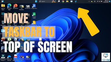 Windows 11 -  Move Your Taskbar from Bottom to Top of Your Screen | Lock the Taskbar | Shift to Top