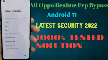 All oppo/Realme Android 11 Frp Bypass|New Method 2022 Latest security