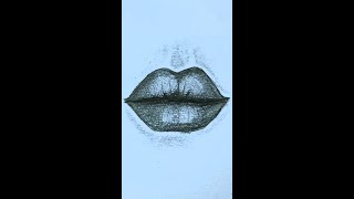 تعليم رسم الفم خطوة بخطوة|رسم سهل|How to draw a mouth|lips tutorialshorts artist raneemdaher_art