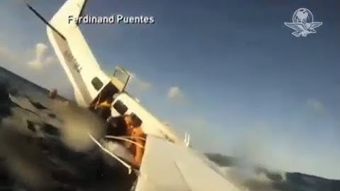 Pasajero graba accidente aéreo desde el interior de avioneta