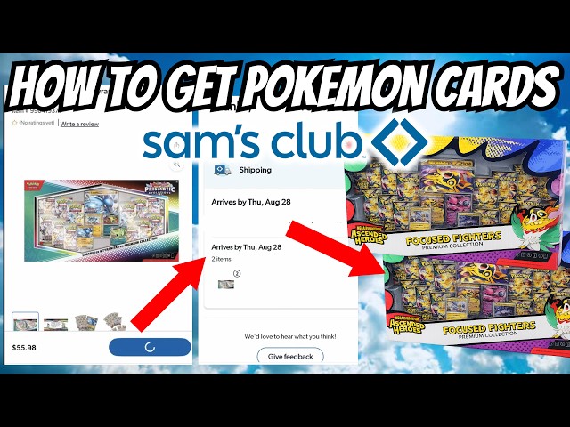 sam's club pokemon cards Exclusive Mega Evolutions Box Confirmed! A new Mega Evolutions Heavy Hitters Premium Collection is set to release at Sam's Club on July 21st for $55.98! Includes SAMS CLUB PRISMATIC EVOLUTIONS, ASCENDED