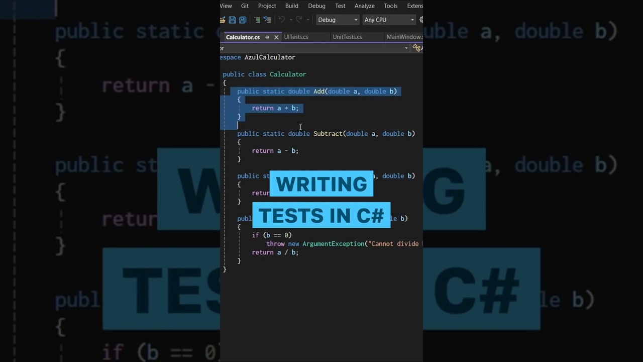 How to Write Tests for Your C# Code