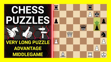 Chess Puzzles to Practice. Themes: Very long puzzle, Advantage, Middlegame. Learn Chess