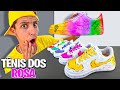 FIZ UM TENIS COM TODOS ELEMENTOS DOS ROSA *Tenis personalizados