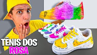 FIZ UM TENIS COM TODOS ELEMENTOS DOS ROSA *Tenis personalizados