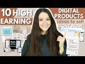 10 DIGITAL PRODUCTS IDEAS to Sell Online as a Blogger, Entrepreneur, or Coach (with REAL EXAMPLES)