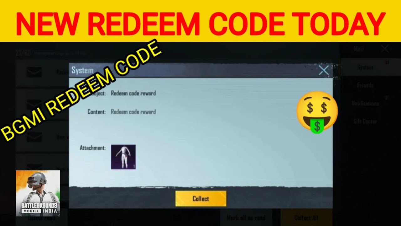 NEW BGMI REDEEM CODE🔥 | BGMI | REDEEM CODE🤑| - YouTube