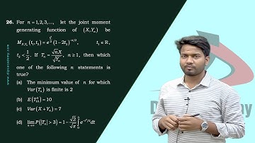 IIT-JAM MS 2022 Q. 26 Solution | Joint MGF | Question Discussion | Dips Academy