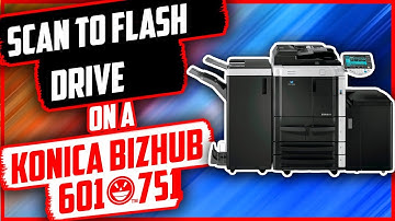 #Konica How to scan to flash drive on a Konica Bizhub 601/751.