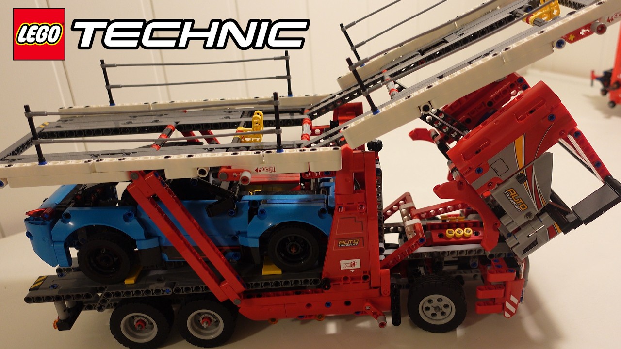 Lego Technic 42098 Car Transporter Look Through