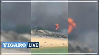 ???? Les flammes gagnent les abords de la dune du Pilat en Gironde