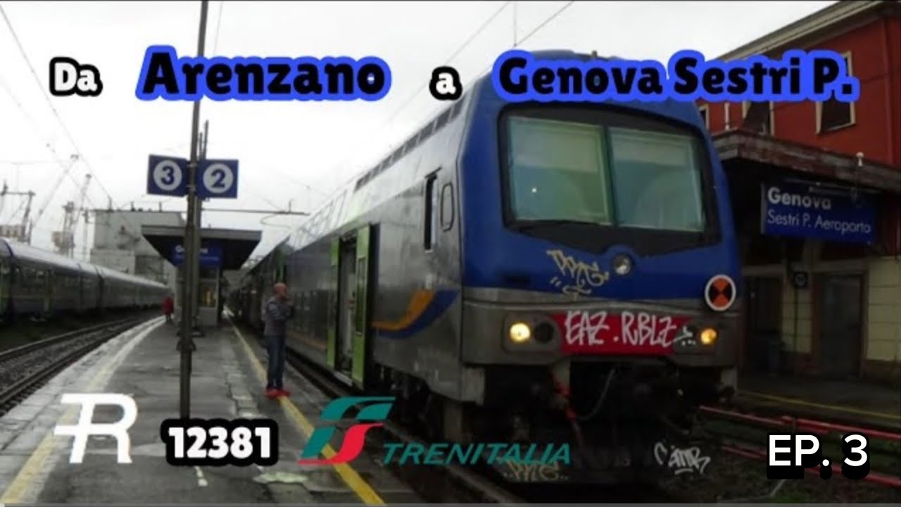 Viaggio da ARENZANO a GENOVA SESTRI PONENTE a bordo del Regionale 12381! | VIAGGI IN TRENO EP.3