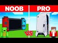 JJ and Mikey: NINTENDO SWITCH vs SONY PLAYSTATION 5 Battle in Minecraft - Maizen