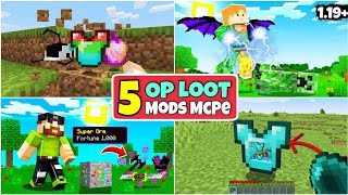 Top 5 Op Loot Mod For Minecraft Pocket Edition || Best Minecraft Mods 1.19 || Annie X Gamer ||