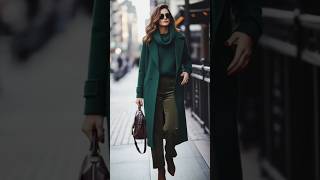 Luxury in Every Shade of Green 💚🔥 #StyleSwitch #falloutfits #winterstyle #ootd