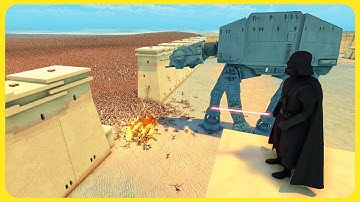 Can Darth Vader Hold Tatooine Against 10 MILLION Zombies? - Ultimate Epic Battle Simulator 2 UEBS 2