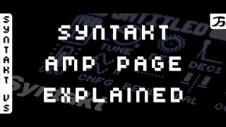 Syntakt Amp page explained
