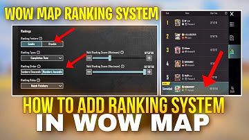 Wow Map Ranking System | How To Add Ranking System In Wow Map | Wow Map Ranking | PUBGM