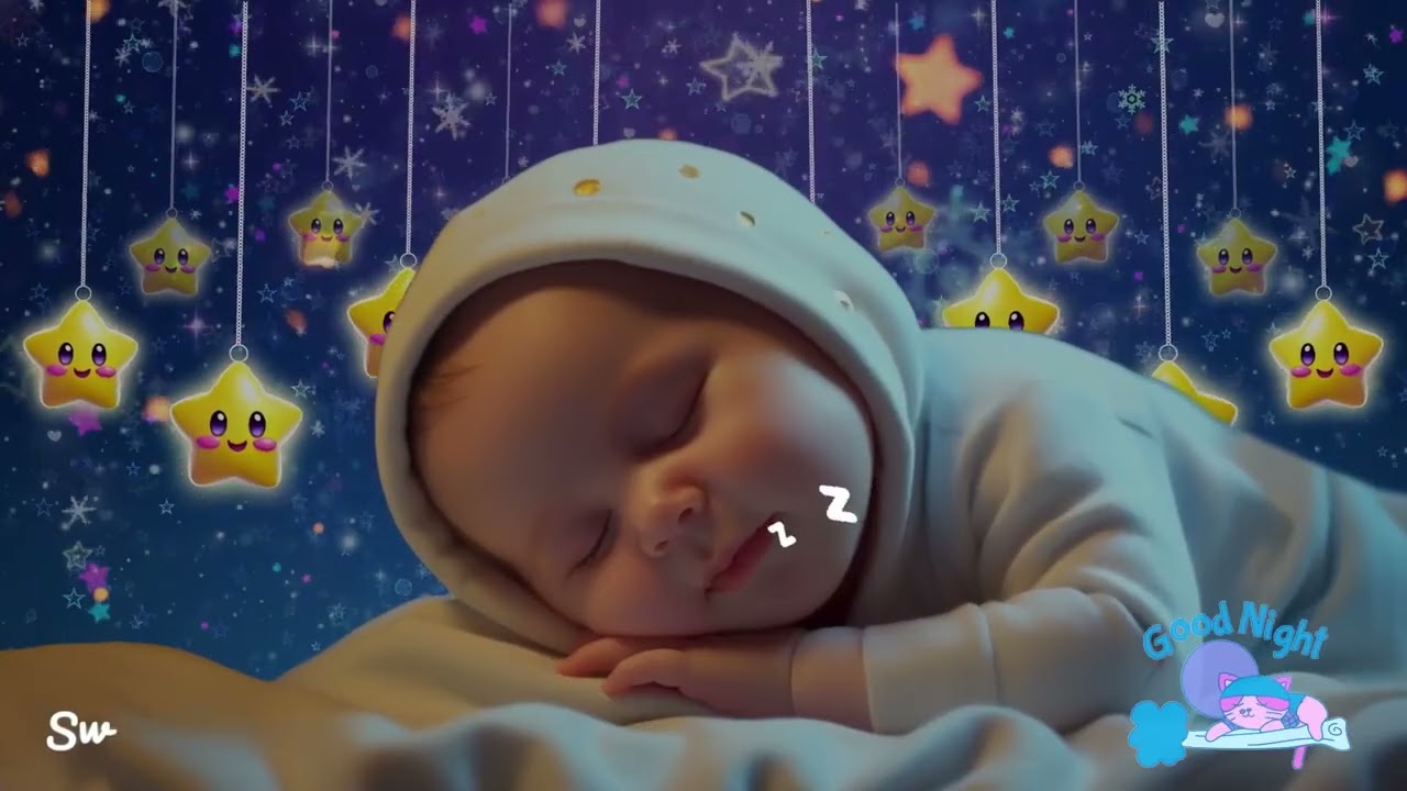 Baby Sleep Music 🎶 Baby Sleep Fast 🌙 Beat Insomnia in 3 Minutes 💖Mozart & Brahms Lullaby