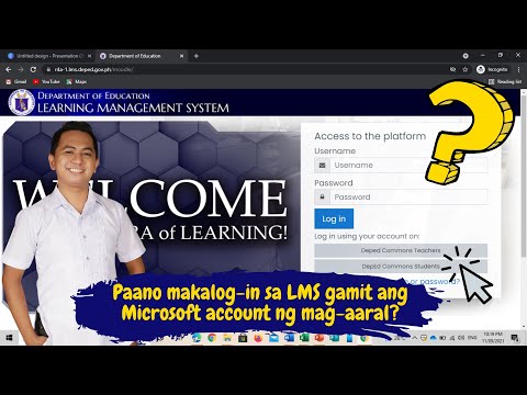 Paano Mag Log-In sa LMS Gamit ang Microsoft account ng mga bata? | Sir Isagani