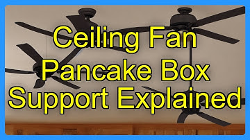 Ceiling Fan Pancake Box Support Explained