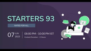 Problem || Starters 93 CodeChef Solution with Explanation