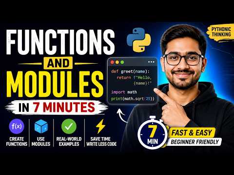 Master Python Functions and Modules in Just 7 Minutes