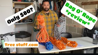 Cheap climbing rope! Bag O' Rope Review. How much rope did we get for $80? #rope #outdoors #climbing
