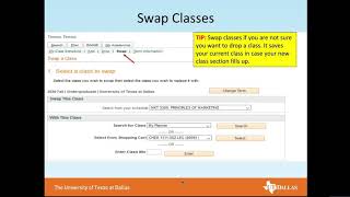 How to Swap a Class - JSOM Advising