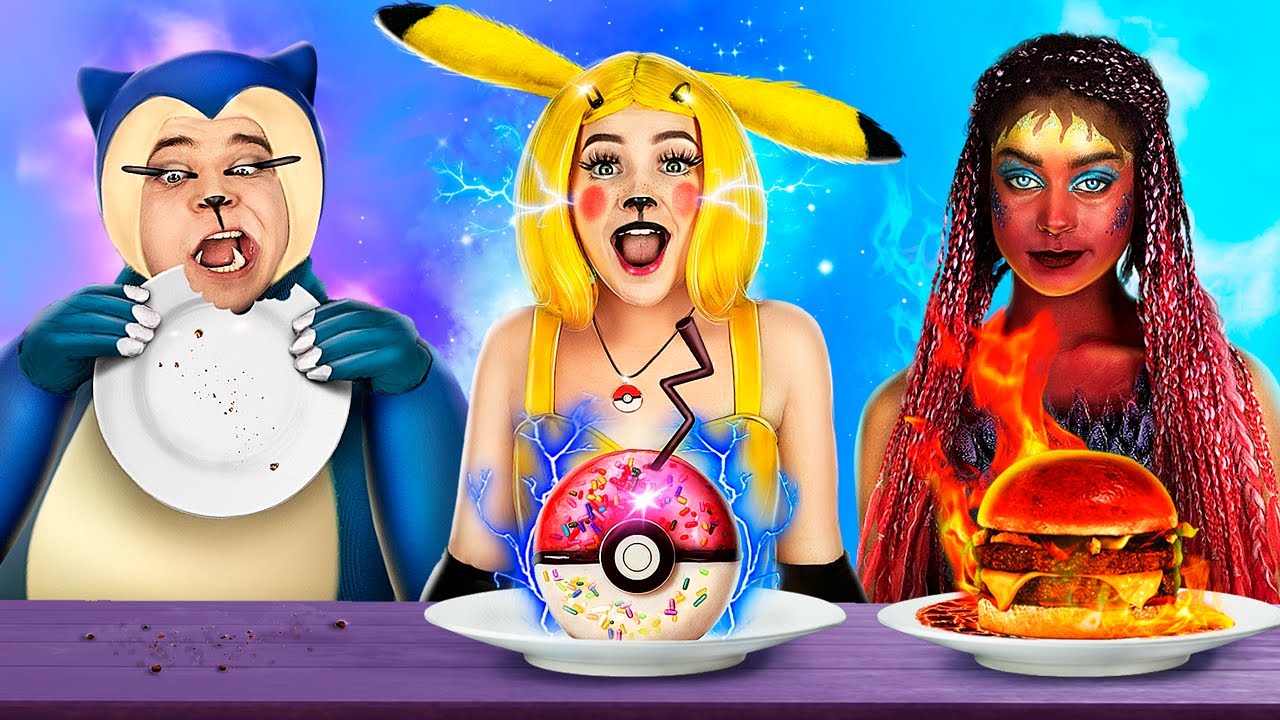 Incredible Food Challenge! What if Food were Pokémon! Food vs Pokemon!
