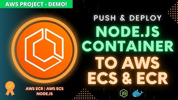 Deploy Node JS Docker Container to AWS ECS Cluster (Fargate) 🚀 Step By Step