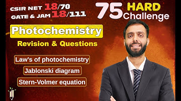Photochemistry | 75 Hard Challenge | IIT JAM | CSIR NET | IIT GATE 2024 | Vigyan Vriksh