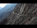 Car Driving On Dangerous Mountain Road Stock Footage Video
