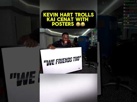 Kevin Hart trolling Kai Cenat is AMAZING 💀🤣