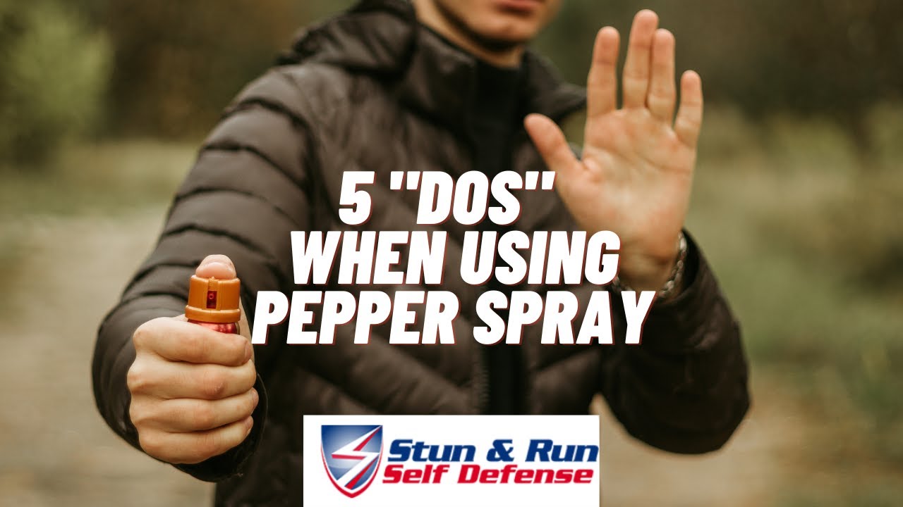 5 Things to Do When Using Pepper Spray (Do's) YouTube
