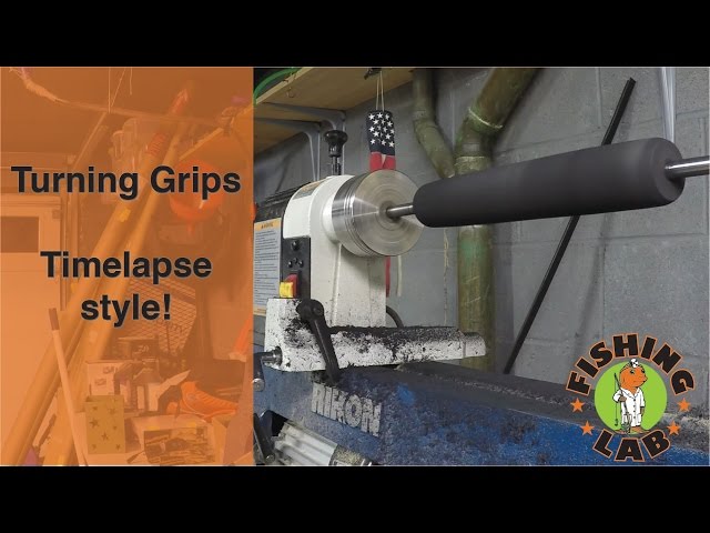 Turning Custom Fishing Rod Grips made from EVA 