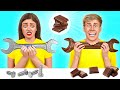 Desafío De Comida Real vs. De Comida Chocolate | Come Solo Dulce 24 Horas por Multi DO Challenge
