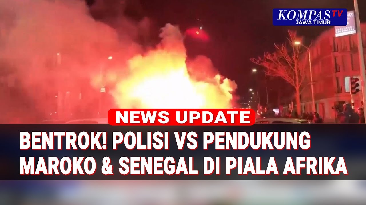 Bentrokan Polisi dengan Pendukung Maroko & Senegal Usai Final Piala Afrika 2026
