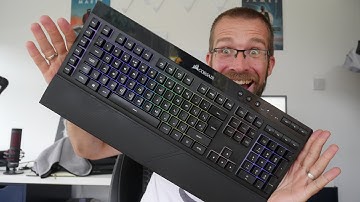 Corsair K57 wireless gaming keyboard unboxing ASMR style