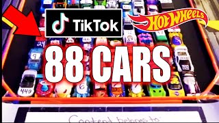 Hot Wheels Treadmill Race Cars - 88 Car Demolition Derby Knockout Tournament (TikTok Version)